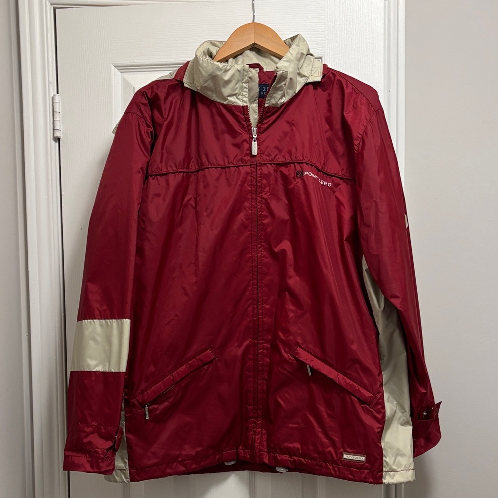Point Zero Red and Cream Jacket